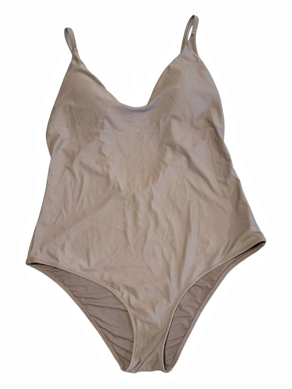 Aerie One Piece Cheeky Swimsuit in Brown Large Like New